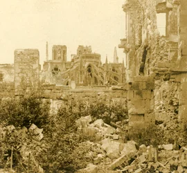 Cathédrale de Reims, Reims, nord de la France, vers 1914-1918