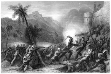 Repousser une sortie avant Delhi, 1857, vers 1860