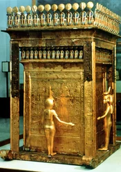Réplica de coffre canope du tombeau de Toutankhamon, Égypte