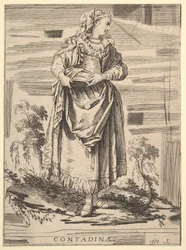 Copie inversée de Contadina, Recueil de diverses figures étrangères inventées par F...., XVIIIe siècle