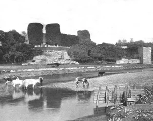Château de Rhuddlan, Denbighshire, Pays de Galles, 1894