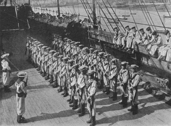 Exercice de tir, vers 1900, 1910