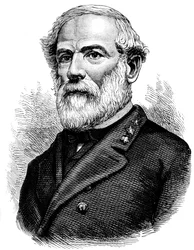Robert E Lee, général confédéré de la guerre civile américaine, vers 1880