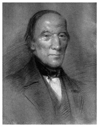 Robert Owen, industriel, philanthrope et socialiste gallois, 1851