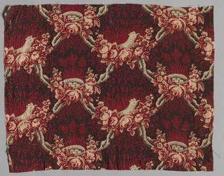 Textile en coton imprimé au rouleau, 19ème siècle
