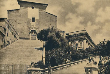 Rome - Église de S. Maria in Aracoeli, sur la colline du Capitole, 1910