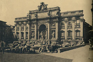Rome - Fontaine de Trevi, 1910