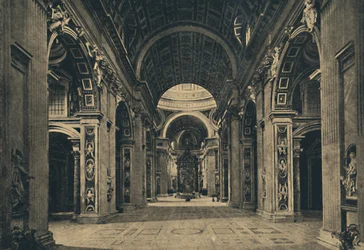 Rome - Intérieur de la Basilique de Saint-Pierre, 1910