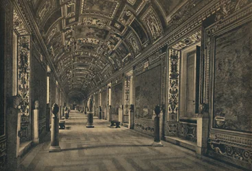 Rome - Palais du Vatican - Galerie des cartes géographiques, 1910