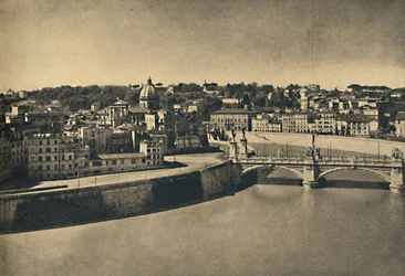 Rome - Vue du nouveau pont de Victor Emmanuel, 1910