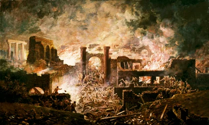 Scène de bataille romaine, XIXe siècle