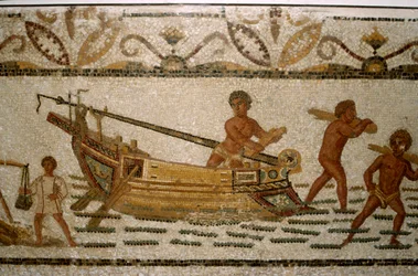 Mosaïque marine romaine, 2ème-3ème siècle