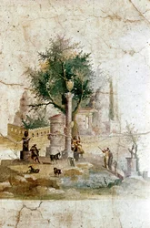 Peinture murale romaine d