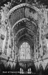 Toit du chœur, chapelle de Rosslyn, Midlothian, Écosse, 20ème siècle