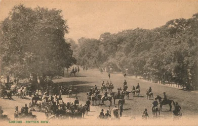 Rotten Row, Londres, vers 1900