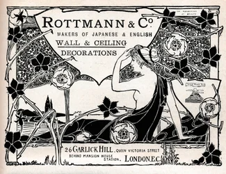 Rottmann & Co., fabricants de décorations murales et de plafond japonaises et anglaises