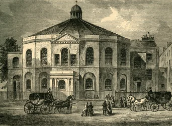 Chapelle de Rowland Hill en 1814, vers 1878