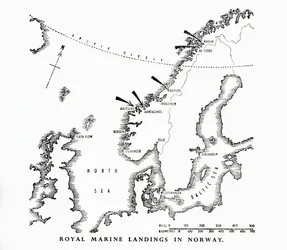 Débarquements des Royal Marines en Norvège, Seconde Guerre mondiale
