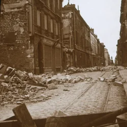 Rue Cérès, Reims, nord de la France, vers 1914-1918