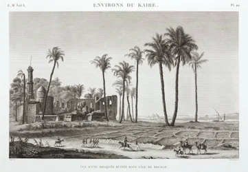 Mosquée en ruine sur l