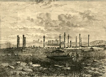 Ruines de Persépolis, 1890
