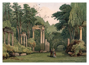 Ruines dans le parc de Windsor, 1880