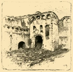 Ruines du palais épiscopal, 1898