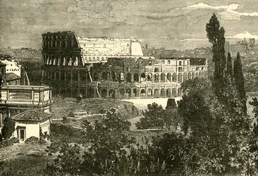 Ruines du Colisée, depuis le Palatin, 1890