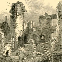 Ruines du couvent de Sainte-Claire, c. 1872