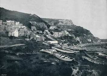 Runswick - Le village sur les falaises, 1895