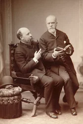 Artiste russe Pavel Shukovsky et historien Alexander Onegin, Weimar, Allemagne, fin du XIXe siècle
