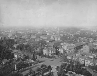 Sacramento, Cal., depuis le dôme du Capitole, vers 1897