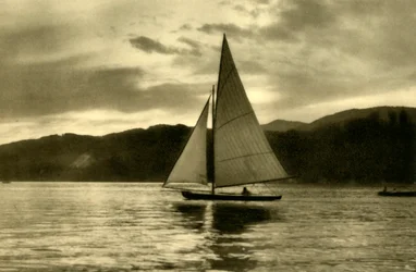 Navigation sur le Wörthersee, Carinthie, Autriche, vers 1935