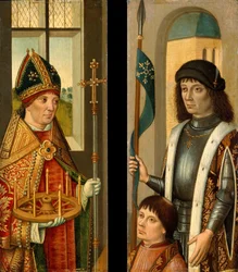 Saint Donatien et saint Victor présentant un donateur.