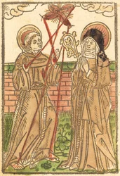 Saint François et Sainte Claire, vers 1480