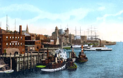 Port de Saint John, Saint John, Nouveau-Brunswick, Canada, vers 1900