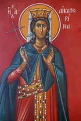 Sainte Catherine, fresque dans l