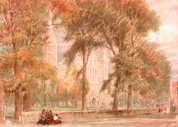 Salisbury Close, 1897, vers 1900
