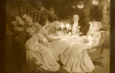 Salon 1910. Ludovic Alleaume Après le dîner, 1910