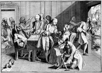 Satire sur Walpole, 1738, 1910