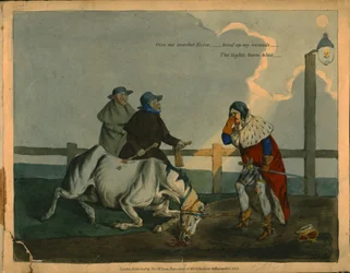 Caricature satirique du roi Richard III, vers 1823