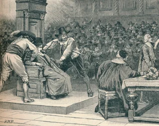 Scène à la Chambre des communes : le président contraint, 1629