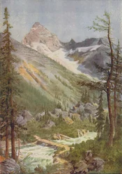 Scène dans les montagnes Rocheuses, 1924