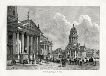 Schiller Platz, Berlin, Allemagne, 1879