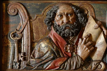 Sculpture dans la cathédrale de Majorque : Saint Pierre, Palma, Espagne