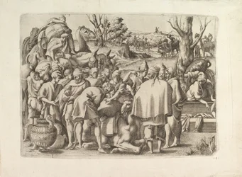 Recherche dans les bagages du frère de Joseph, vers 1545