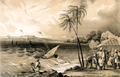 Début de la mousson, Fort de Cannanore, 1847
