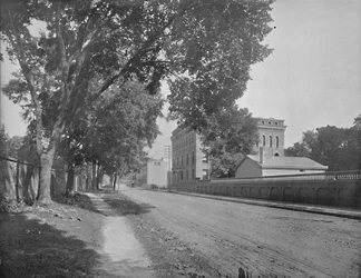 Sheffield Hall, Yale College, New Haven, Connecticut, vers 1897