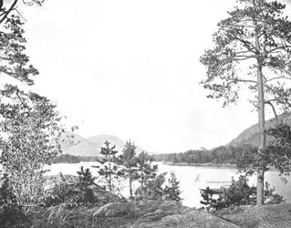 Mont Shelving Rock, lac George, État de New York, USA