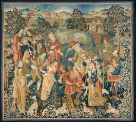 Bergers dans une ronde, vers 1500